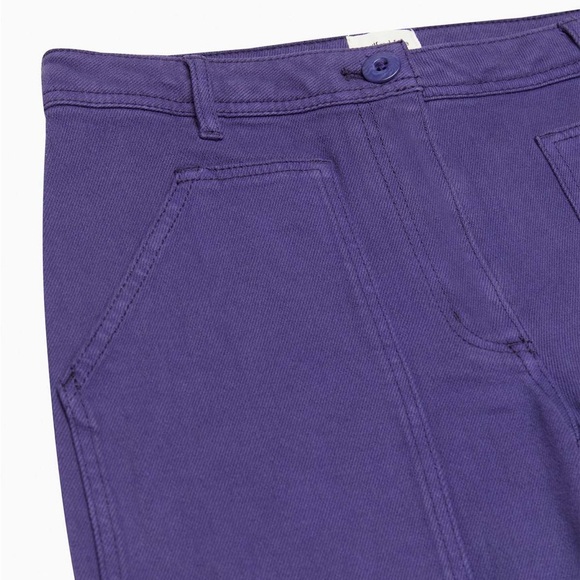 Aritzia Wilfred Free Modern Utility Pant Purple Cargo Relaxed Fit Size 0 - Picture 7 of 11